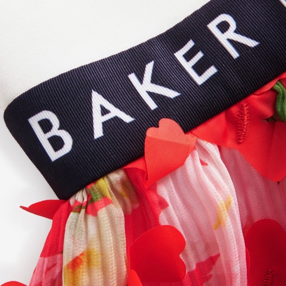 Baker by Ted Baker - 3D Floral Fit & Flare Dress Sz. 12 yrs - Picture 2 of 10